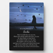 Memorial Cat Individuelle Name Spirituelles Himmel Fotoplatte (Vorderseite)