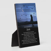 Memorial Cat Individuelle Name Spirituelles Himmel Fotoplatte (Seite)