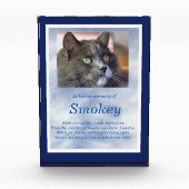 Memorial Cat Pet Custom Foto and Name Spiritual (Vorderseite)