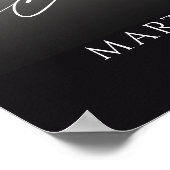 Memorial Celebrating the Life of Photo Script Poster (Ecke)