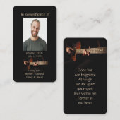 Memorial Christlich Memory Card Musikgitarre Visitenkarte (Vorne/Hinten)