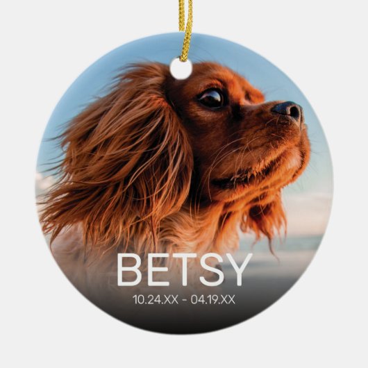 Memorial | Christmas Keepake Keramik Ornament (Vorne)