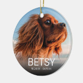 Memorial | Christmas Keepake Keramik Ornament (Links)