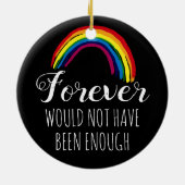 Memorial | Christmas Keepake Keramik Ornament (Hinten)