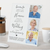 Memorial Custom 3 Foto Heaven Gedicht Sockelschild (In Situ)