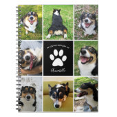 Memorial Custom Dog 8 FotoCollage Notizblock (Vorderseite)