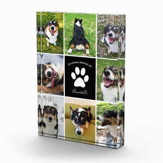 Memorial Custom Dog Collage Fotoblock (Rechts)