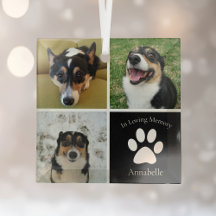 Memorial Custom Dog Foto Collage Weihnachten