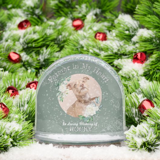 Memorial Custom Greenery Snow Globes Schneekugeln (Weihnachten)