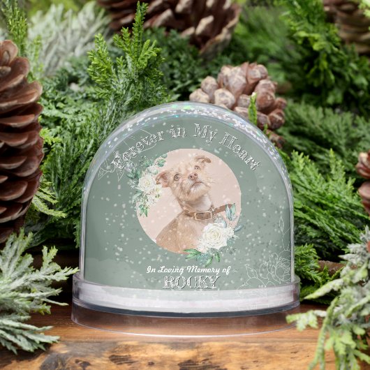 Memorial Custom Greenery Snow Globes Schneekugeln (Winter)