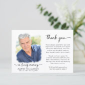 Memorial danke Ihnen 2 Fotos in Love Memory (Stehend Vorderseite)