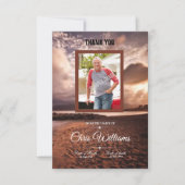 Memorial Dankeschön Foto-Karte Einladung (Vorderseite)