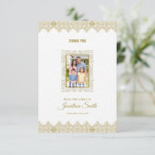 Memorial Dankeschön Fotokarte Dankeskarte (Stehend Vorderseite)