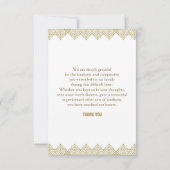 Memorial Dankeschön Fotokarte Dankeskarte (Rückseite)