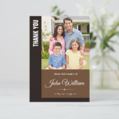 Memorial Dankeschön Fotokarte Einladung (Stehend Vorderseite)