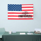 Memorial Day America Flag und Typografie Banner (Messeveranstaltung)
