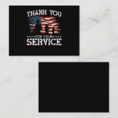 Memorial Day American Flag Patriotic Soldier US Visitenkarte (Vorne/Hinten)