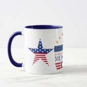 Memorial Day American Flag Stars Patriotic Combo Tasse (Links)