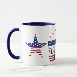 Memorial Day American Flag Stars Patriotic Combo Tasse