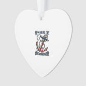 Memorial Day Anchor Remember Honor Vintage Shirt_1 Ornament (Vorderseite)