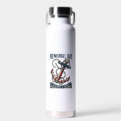 Memorial Day Anchor Remember Honor Vintage Shirt_1 Trinkflasche (Vorne)