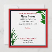 Memorial Day Beach Party Einladung (Rückseite)