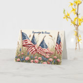 Memorial Day Card for a Persons Son Karte (Gelbe Blume)