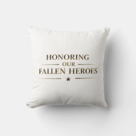 Memorial Day / Cojín Honoring Our Fallen Heroes Kissen