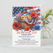 Memorial Day Cookie-Party Einladung (Stehend Vorderseite)