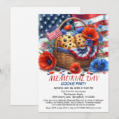 Memorial Day Cookie-Party Einladung (Vorne/Hinten)