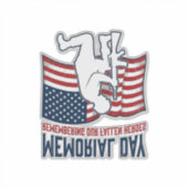 Memorial Day Fallen Heroes Patriotic Soldier Shirt Aufkleber (Vorderseite)