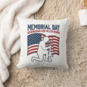 Memorial Day Fallen Heroes Patriotic Soldier Shirt Kissen (Decke)