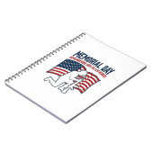 Memorial Day Fallen Heroes Patriotic Soldier Shirt Notizblock (Linke Seite)