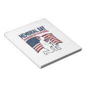 Memorial Day Fallen Heroes Patriotic Soldier Shirt Notizblock (angewinkelt)