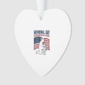 Memorial Day Fallen Heroes Patriotic Soldier Shirt Ornament (Vorderseite)