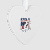 Memorial Day Fallen Heroes Patriotic Soldier Shirt Ornament (Vorderseite)