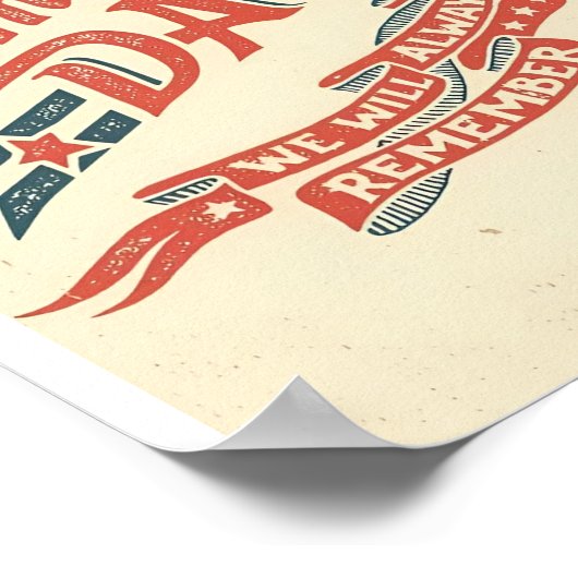 Memorial Day Happy Poster (Ecke)