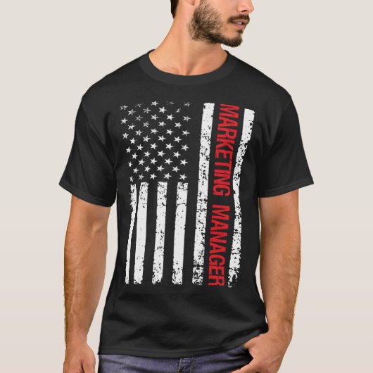 Memorial Day marketing manager 4th of July patriot T-Shirt (Vorderseite)