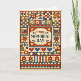 Memorial Day Patchwork Quilt  Karte