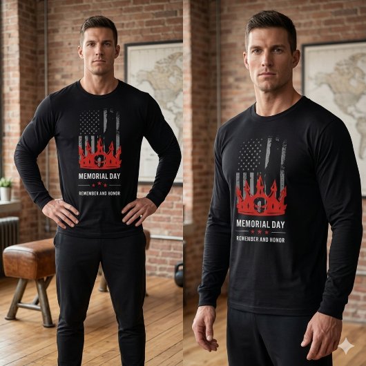 Memorial Day Patriotic US Flag Soldier Honor Sweatshirt