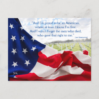 Memorial Day Postcard Postkarte