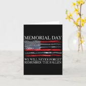 Memorial day remember the fallen usa flag Memorial Karte (Gelbe Blume)