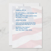 Memorial Day Star Flag Familie Picnic Einladung (Rückseite)