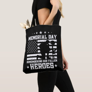 Memorial Day Vintag Design Veterans Day USA Flag Tasche