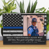Memorial der Polizei für Thin Blue Line Fotoblock