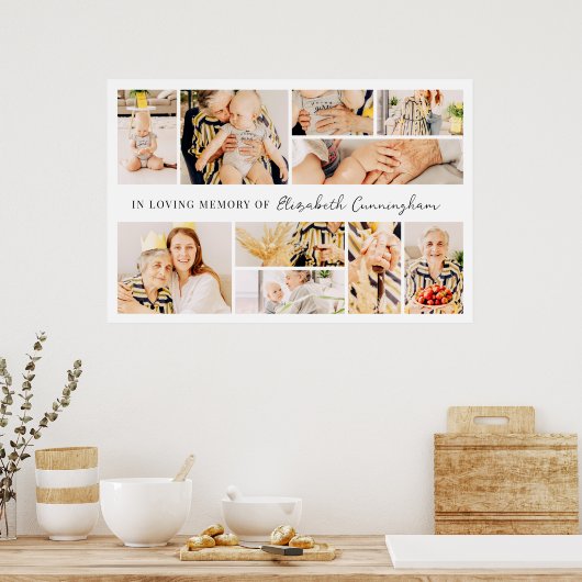 Memorial Einfache Minimalistisch Moderne 10 FotoCo Poster (Küche)