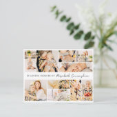 Memorial Einfache Minimalistisch Moderne 10 FotoCo Postkarte (Stehend Vorderseite)