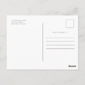 Memorial Einfache Minimalistisch Moderne 10 FotoCo Postkarte (Rückseite)