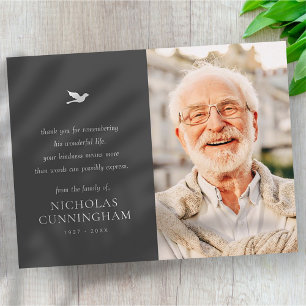 Memorial Einfaches Minimalistisches modernes Foto Postkarte