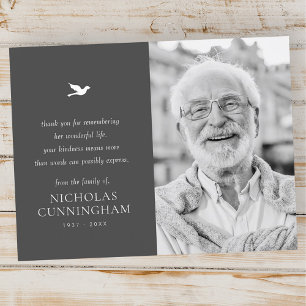 Memorial Einfaches Minimalistisches modernes Foto Postkarte